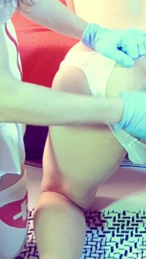 Hot NURSE PLUGS patient's BUTT   Clip 2