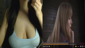 Cheating wife gets destroyed by BFFs huge futanari cock