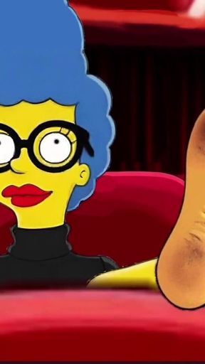 Tarantino Parody. Once Upon Time a... Housewife Mrs Sinpsom Teases with Dirty Feet. Cartoon Foot Fetish