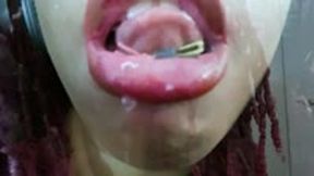 giantess - Drool Dominion: Submerged in Her Saliva, goddess worship, shrinking fetish, female domination  4k