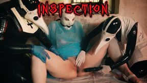 Inspection with latex plague Doctors