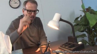 Step-Father Has To Watch Her Daughter Chelsie Rae Fucks A BBC