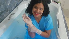 Nurse's condom breath play treatment