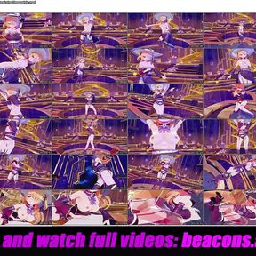 Genshin Impact - Fischl - Sexy Dance Xray Clothes + Sex Lying Doggystyle (3D HENTAI)