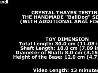 RELOAD Crystal Thayer Testing The Handmade Balldog Size XL (With Additional Anal Fisting) TWT219m