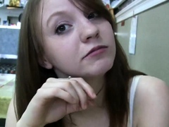 Toilet slut sucking cock