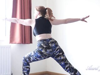 Aunt Judy's Large Tit MILFs - Breasty Older Bombshell Ms. Red - Hawt Yoga Workout