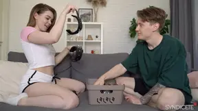 Stepbrother and stepsister found a sex box from parents - syndicete