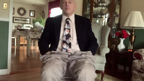 Horny daddy masturbates