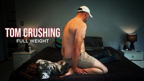 Big Guy Full Weight Crushing On The Bed