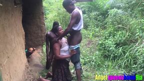 Some Where In Africa, Married House Wife Caught By The Husband Having Sex With Stranger In Her Husband Local Hurt At Day Time,watch The Punishment He Give To Them (softkind Fucksy)( Bangking Empire)(