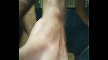 Big dildo very deep insertion