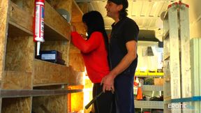German boss does inventory control on the bus as well as in the employees&#039; pants!