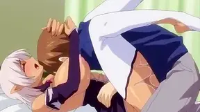 Busty Dark-Skinned Elf Student Seduces Human Professor for Steamy Encounter