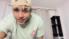 ”Sucking your nipples & jerking off a big Latina shaft”