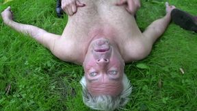Hot and horny MILF likes to piss outdoor and to fuck strangers