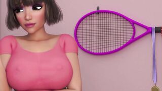 Double Dicked Transgender Babe Fucked Hard in POV until Squirting Orgasm