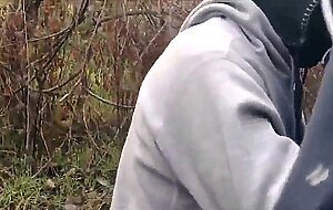 Three men in the woods