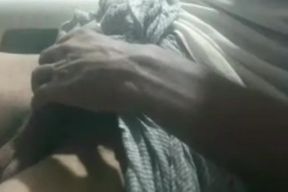 A hot Pakistani man playing with big black dick on cam site with girls part 2