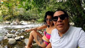 Foreigner Fucks Me in a River Made Me Suck Guebo and I Loved His Cum Colombian Sex