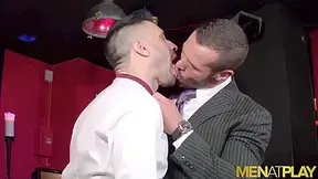 Hunky Businessman Barebacks Gay Waiter - Denis Vega