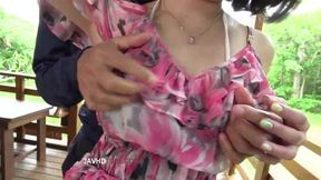 Outdoor Asian Blowjob Leads to Intense Creampie Under the Stars