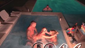 hot tub foursome!