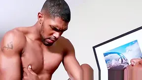 Massaged Black Stud Assfucked And Facialized