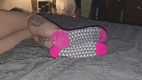 Chrissy socks while ignoring you