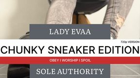SOLE AUTHORITY - BLACK CHUNKY SNEAKERS SOCKS | LADY EVAA | 720p Version