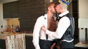 Sexy young lovers celebrate Happy New Year