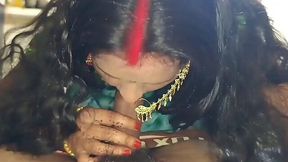 Step-Father-in-Law Bangs Daughter-in-Law in Bedroom, First Time Fuck with Nasty Talk