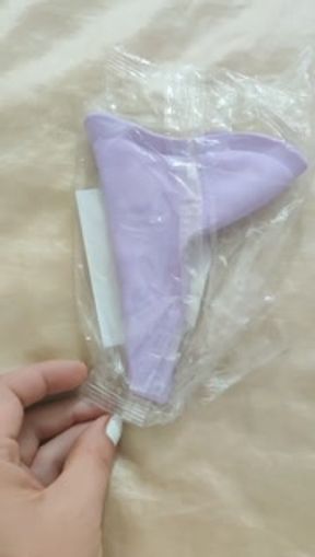 Unpack and Try on a new Urinal Funnel for Travels