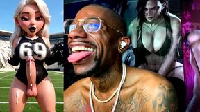 transgender princess zelda wants us to blow on her hard ocarina, transgender girl is ass fucking herself while busting nuts in the gym, cheerleader cumming for her nfl team 69, ai generated