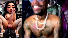 transgender princess zelda wants us to blow on her hard ocarina, transgender girl is ass fucking herself while busting nuts in the gym, cheerleader cumming for her nfl team 69, ai generated
