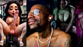 transgender princess zelda wants us to blow on her hard ocarina, transgender girl is ass fucking herself while busting nuts in the gym, cheerleader cumming for her nfl team 69, ai generated