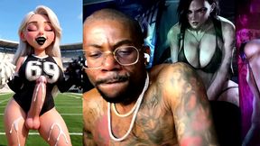 transgender princess zelda wants us to blow on her hard ocarina, transgender girl is ass fucking herself while busting nuts in the gym, cheerleader cumming for her nfl team 69, ai generated