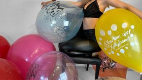 bursting BOOM balloons