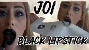 Black Lipstick JOI before Halloween Party