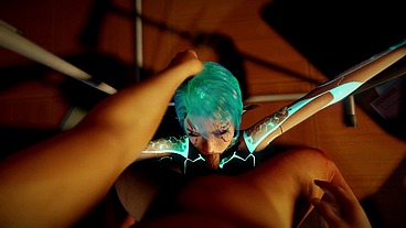 Face Fucking a Sexy Robot Girl