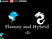 Dragon Hybrid and Flamedramon GAY 2