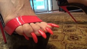 Sperm battlefield on my 7 inch high heeled sandals - full clip - (1280x720*mp4)