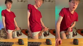skinny 55kg guy playing with his 23cm heavy meat