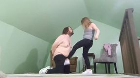 Ballbusting Mistress Doing Bondage Part 6 of 11