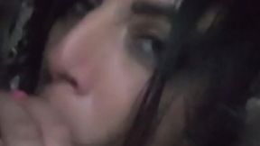 MilfyCalla face fucking and Cumming over my Glossy Puffer Jacket linner