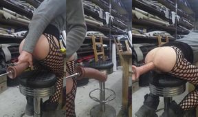 This is the biggest dildo in my ASS destroyed deep hard anal stretching solo