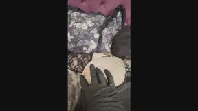 FFW whore dominated with hood, fingers, toys & nipple clamps