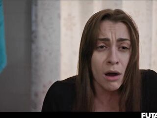 Futanari Cuties explode with cum after hardcore screw