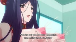 Lewd Hentai babe with milky boobs incredible sex story