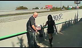 grandpa fucks teen in public